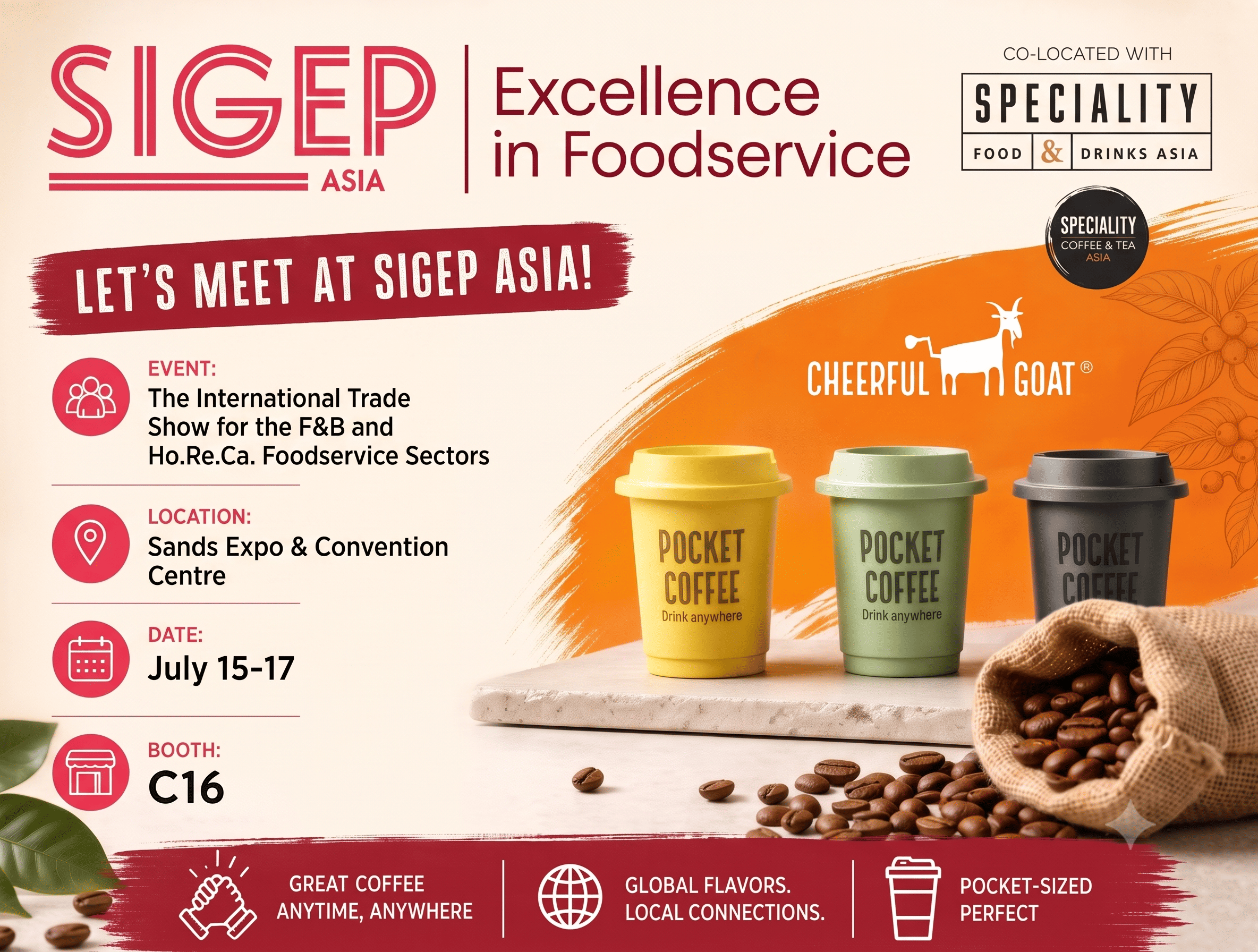 The Coffee Event Comes to Our Doorstep! Meet Cheerful Goat at