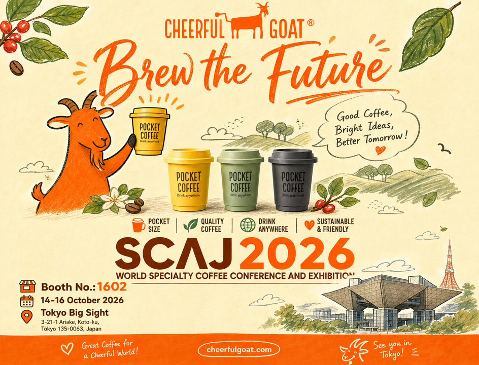 Meet Cheerful Goat at SCAJ 2026 in Tokyo