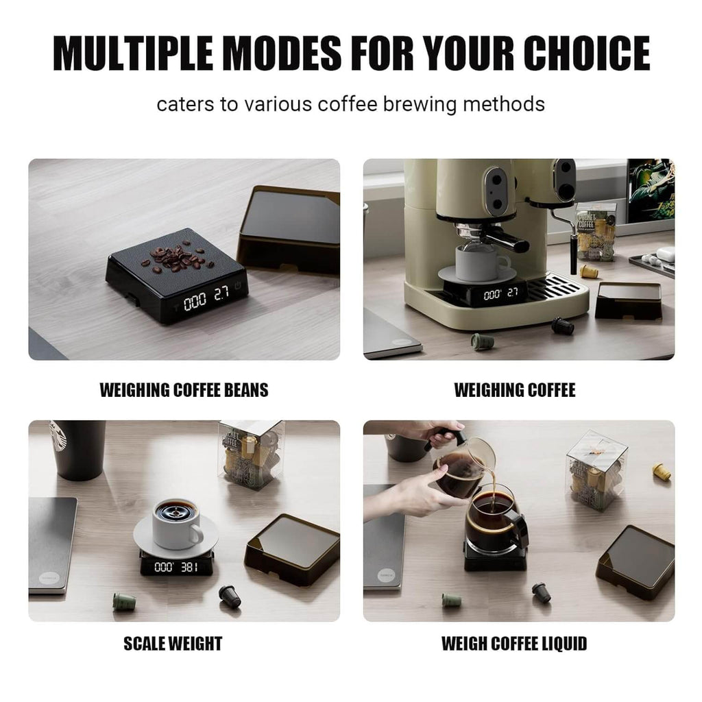 Timemore Nuttii Geo-C Coffee Scale PRO LED Hidden Screen Electronic Coffee Scale 0.1g High Precision