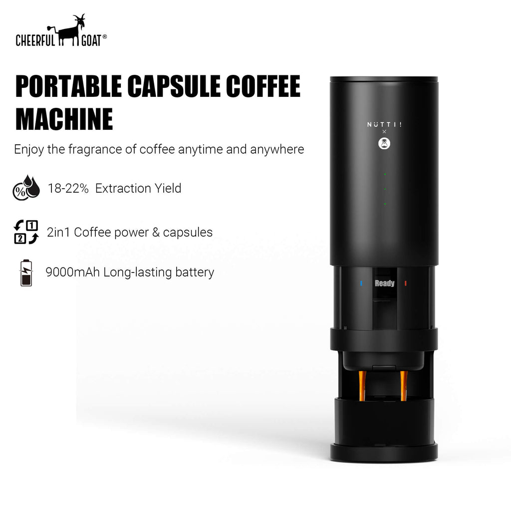 Timemore×Nuttii E-Coffee Portable Espresso Machine Capsule Coffee Machine Coffee Maker For Ground & Capsule Coffee