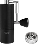 TIMEMORE Chestnut C3 ESP Pro Full Metal Hand Coffee Grinder with Precise Grinding Degree Adjustment  Stainless Steel and Conical Grinder Black