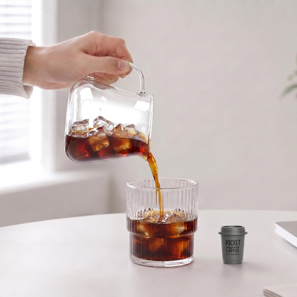 Cheerful Goat Double wall stainless Vacuum Ceramic Coffee Cup 600ml /21 oz Plus Coffee Powder 2- Box Bundle