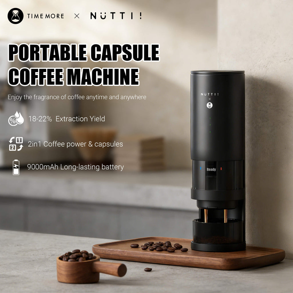 Timemore×Nuttii E-Coffee Portable Espresso Machine Capsule Coffee Machine Coffee Maker For Ground & Capsule Coffee