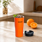 Cheerful Goat Double wall stainless Vacuum Ceramic Coffee Cup 600ml /21 oz Plus Coffee Powder 1 Box Bundle