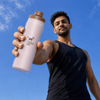 CHEERFUL GOAT Insulated Water Bottle With Straw 720ml Ceramic Lined Stainless Steel Coffee Thermos Sports Travel Bottle