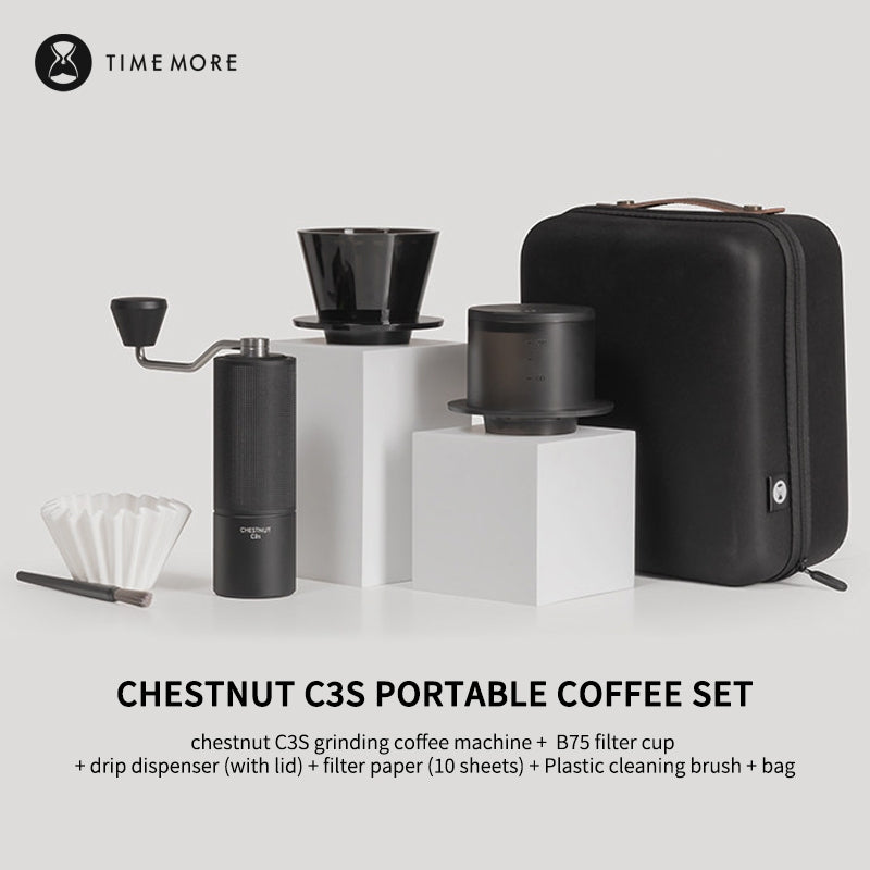 Timemore Chestnut C3S Portable Coffee Bag Outdoor Camping Travel Espresso Coffee Equipment Set Gift Box