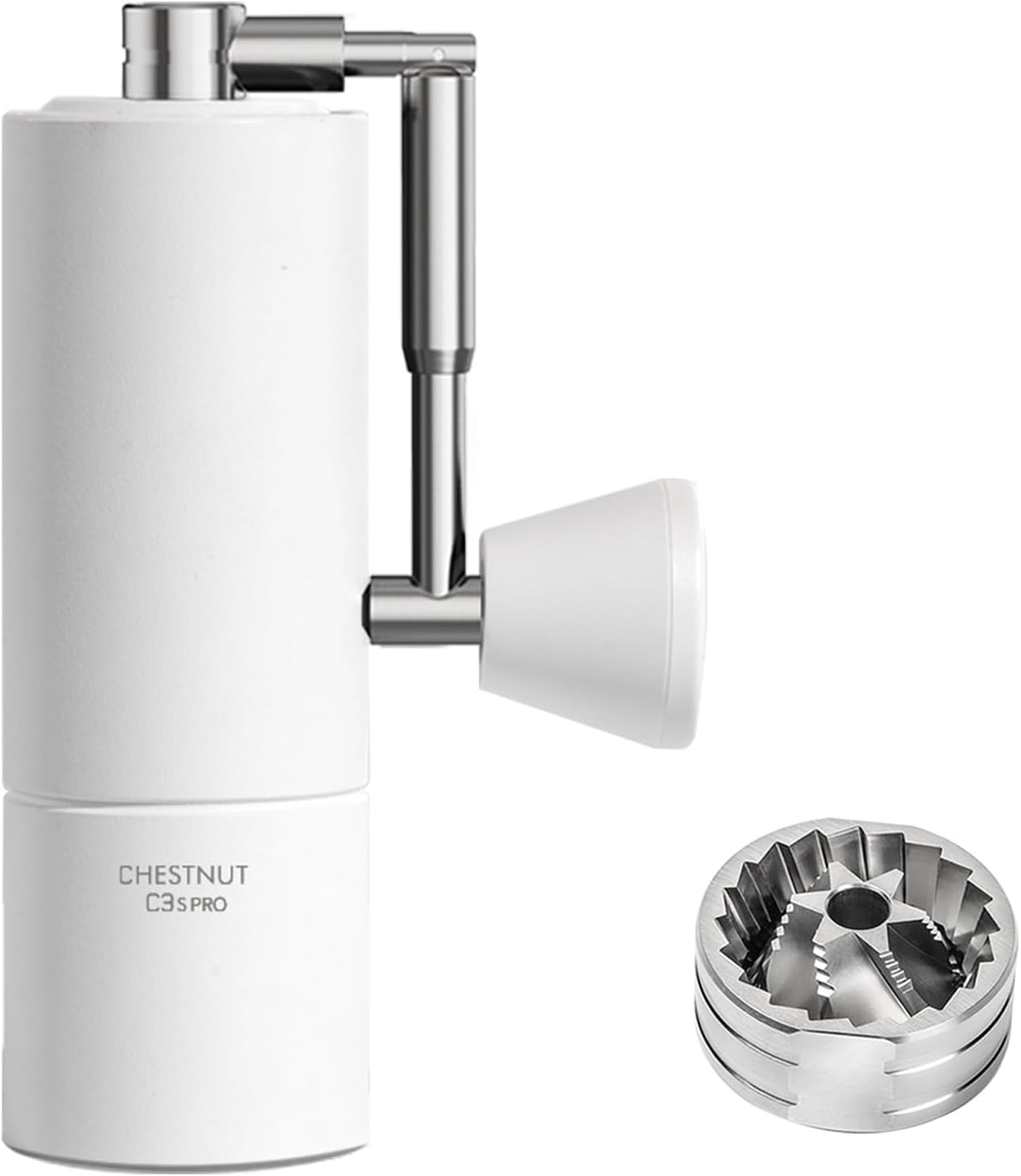 TIMEMORE C3S Pro Manual Coffee Grinder with Stainless Steel Conical Burr All-Metal Body Capacity 25g