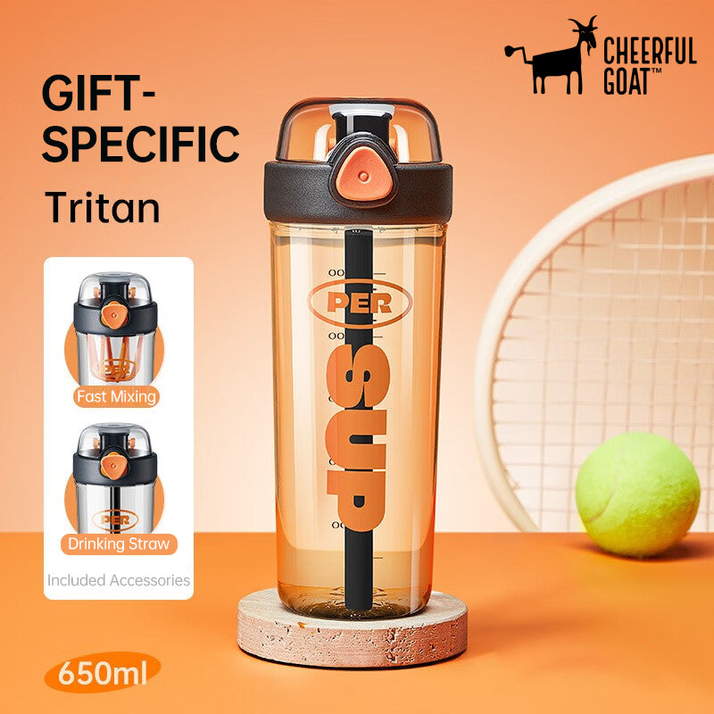 Sports Cup with Lid and Straw 650ml
