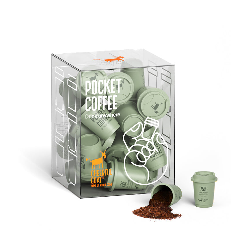 100% Arabica Freeze Dried Specialty Pocket Coffee 15pcs 75% Roast Level