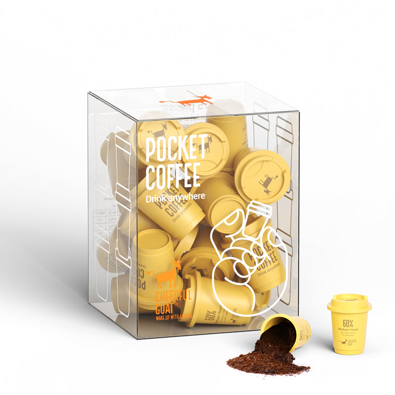 100% Arabica Freeze Dried Specialty Pocket Coffee 15pcs 60% Roast Level