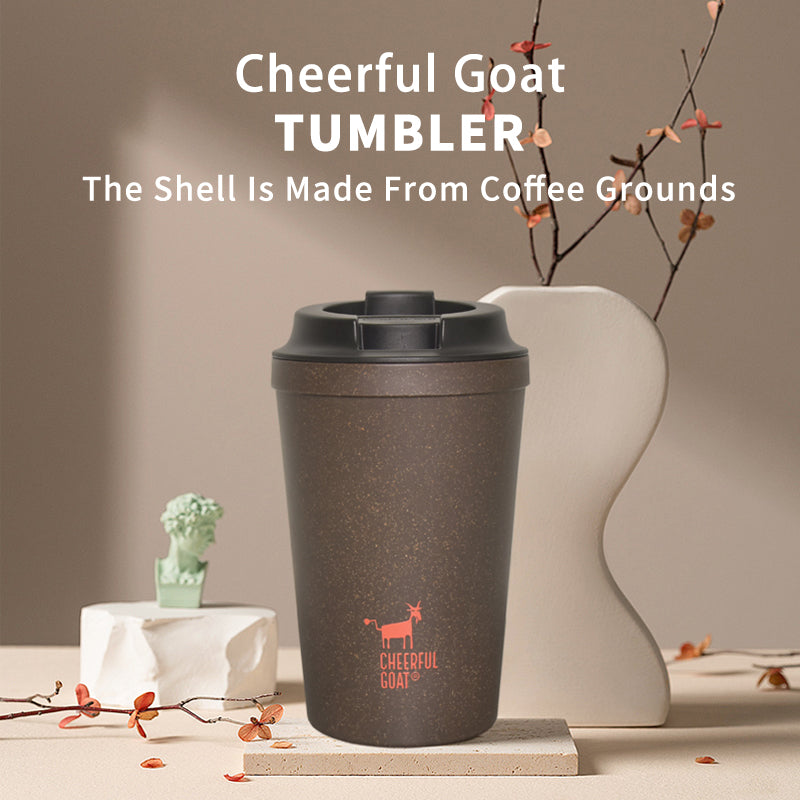 Non-Pourable Eco-Friendly Coffee Cup Made From Recycled Coffee Grounds