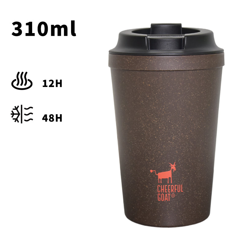 Non-Pourable Eco-Friendly Coffee Cup Made From Recycled Coffee Grounds