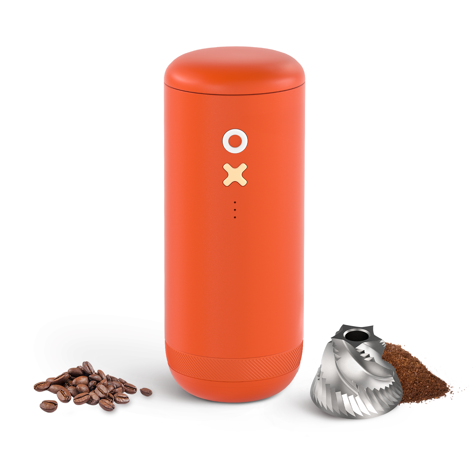 Nuttii Burr Coffee Grinder – Electric, Portable, Small, Quiet Conical Burr Coffee Bean Mill, 20 Adjustable Settings for Espresso, Pour-Over, French Press Moka,for Home Travel Use