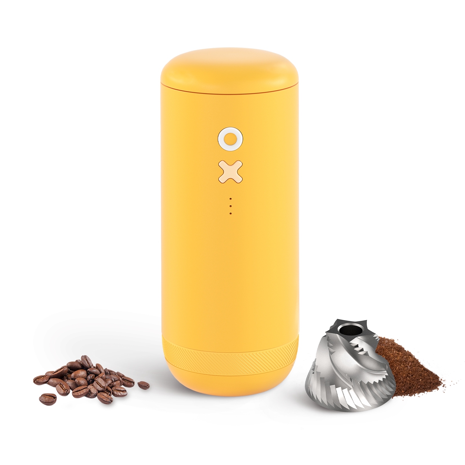 Nuttii Burr Coffee Grinder – Electric, Portable, Small, Quiet Conical Burr Coffee Bean Mill, 20 Adjustable Settings for Espresso, Pour-Over, French Press Moka,for Home Travel Use