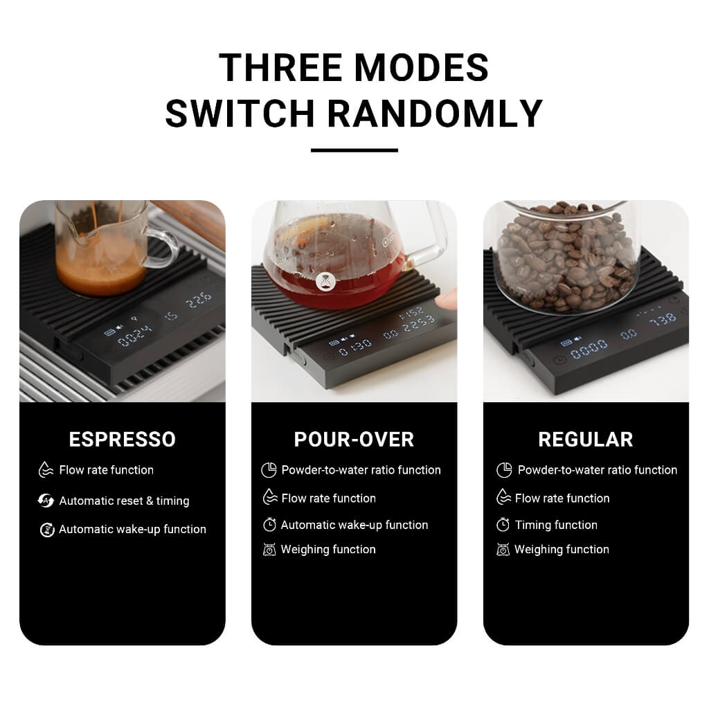 Timemore Mirror BASIC 3 Coffee Electronic Scale Coffee Weighing Scale  - With Timer  For Italian  Pour-over Coffee