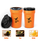 CheerfulGoat Pocket Coffee Bundle – 15 Cups 100% Arabica Freeze-Dried Coffee 3 BOX＋Ceramic Lined Coffee Tumbler 350ml