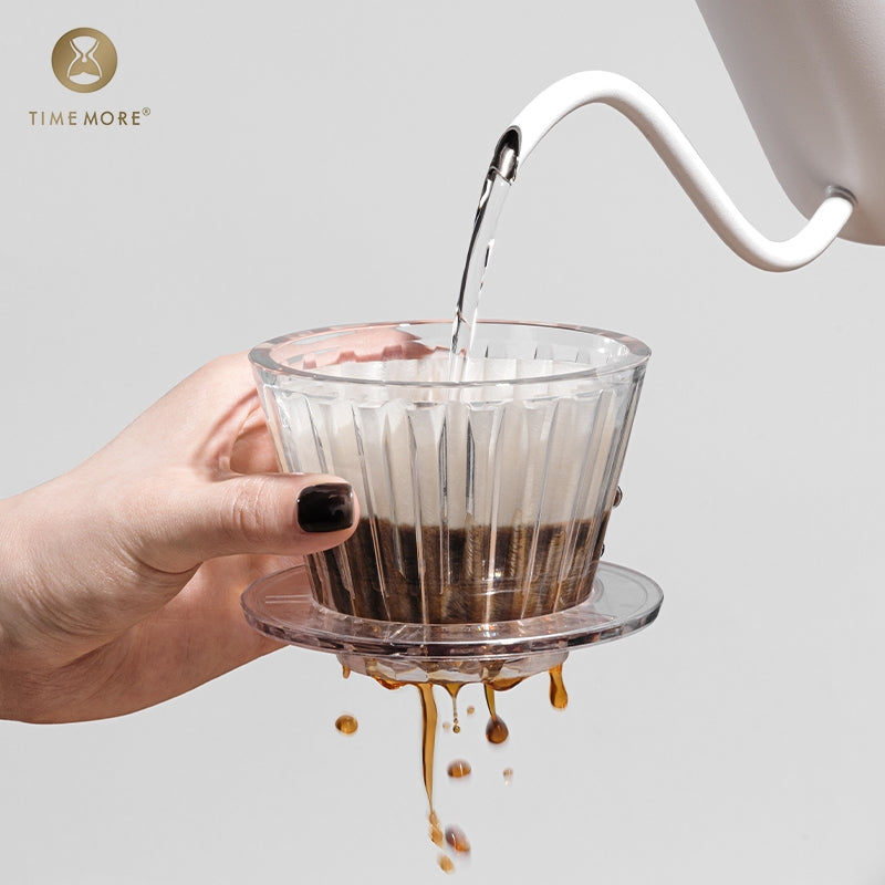 Timemore B75 Hand Brewed Coffee Filter Cup Flat Bottom Filter Cup Household Coffee Utensils