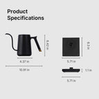 Timemore Smart Electric Coffee Pot 600ml Gooseneck Variable Temperature Control  Pour Over Kettle