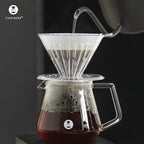 TIMEMORE Coffee Dripper Cup PCTG V02 Coffee Filter Cup+ Sharing Pot Transparent | 600ml