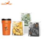 Cheerful Goat Ceramic Insulated Leakproof Coffee Mug plus Freeze Dried coffee powder 3 Box Bundle
