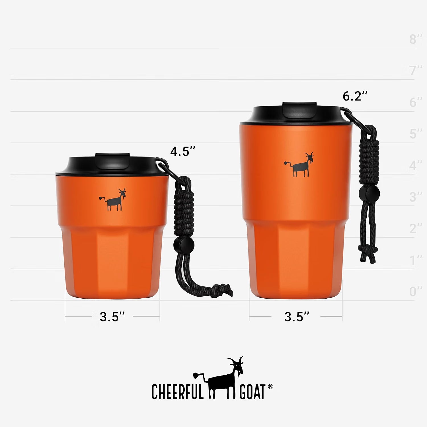 CHEERFUL GOAT Ceramic Lined Coffee Mug – Stainless Steel with Ceramic Liner, for Hot and Cold Water ,15oz Cup