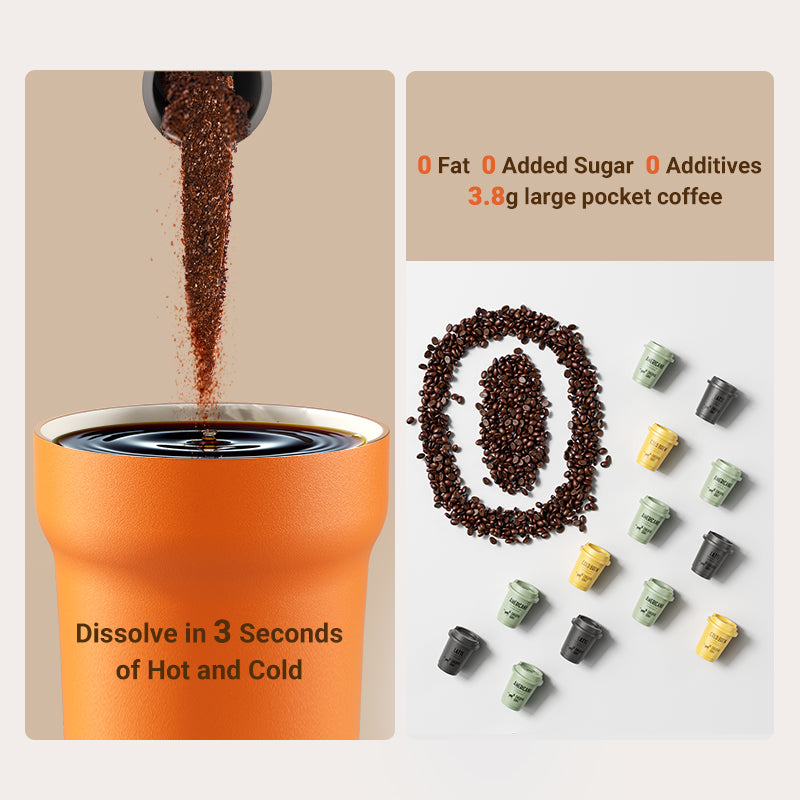 100% Arabica Freeze Dried Specialty Pocket Coffee 15pcs Medium Roast