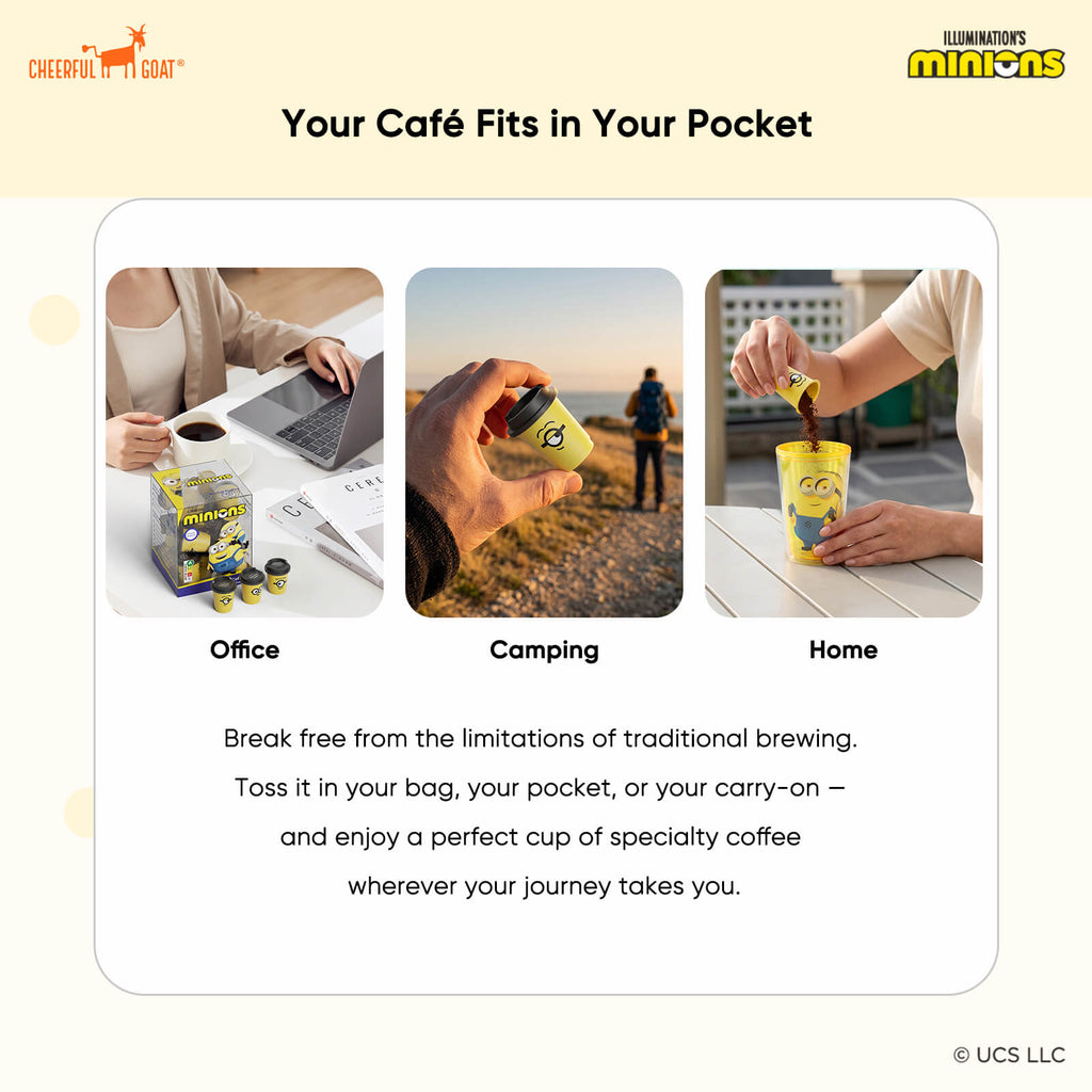 CheerfulGoat Pocket Coffee Bundle – 15 Cups 100% Arabica Freeze-Dried Coffee