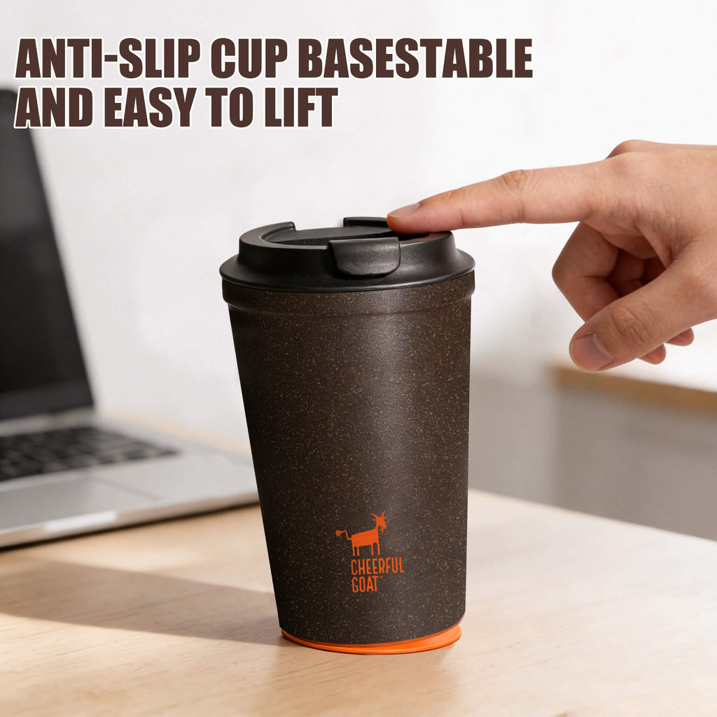 Cheerful Goat Suction Coffee Cup Portable Cup Eco-Friendly Cup Coffee Mug