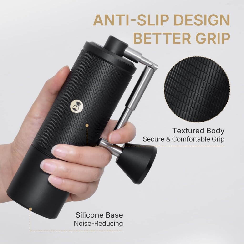 Timemore C5 ESP PRO Manual Coffee Grinder  Stainless Steel Burr Hand Coffee Grinder Black