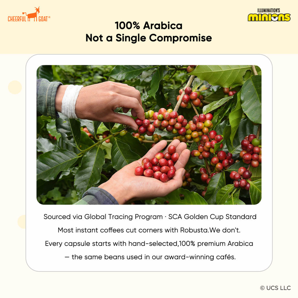 CheerfulGoat Pocket Coffee Bundle – 15 Cups 100% Arabica Freeze-Dried Coffee