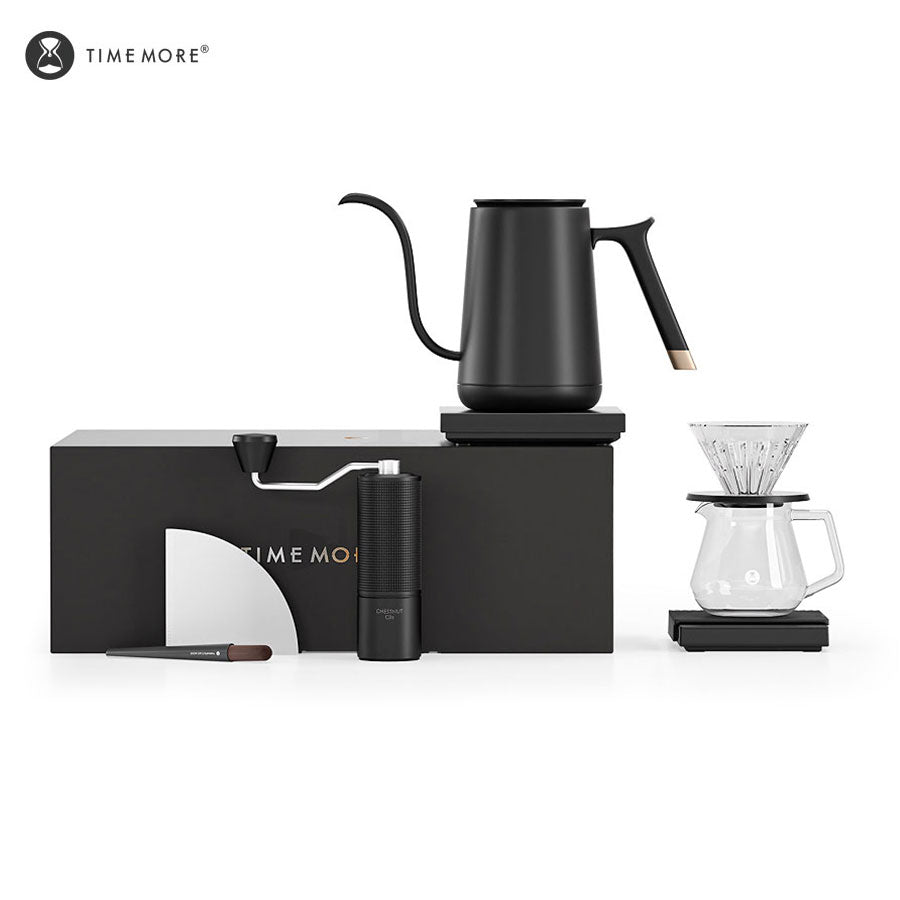 Timemore C3S Advanced All in one Gift Box Coffee Utensil Gift Box Chestnut Grinder Temperature Control Pot Filter
