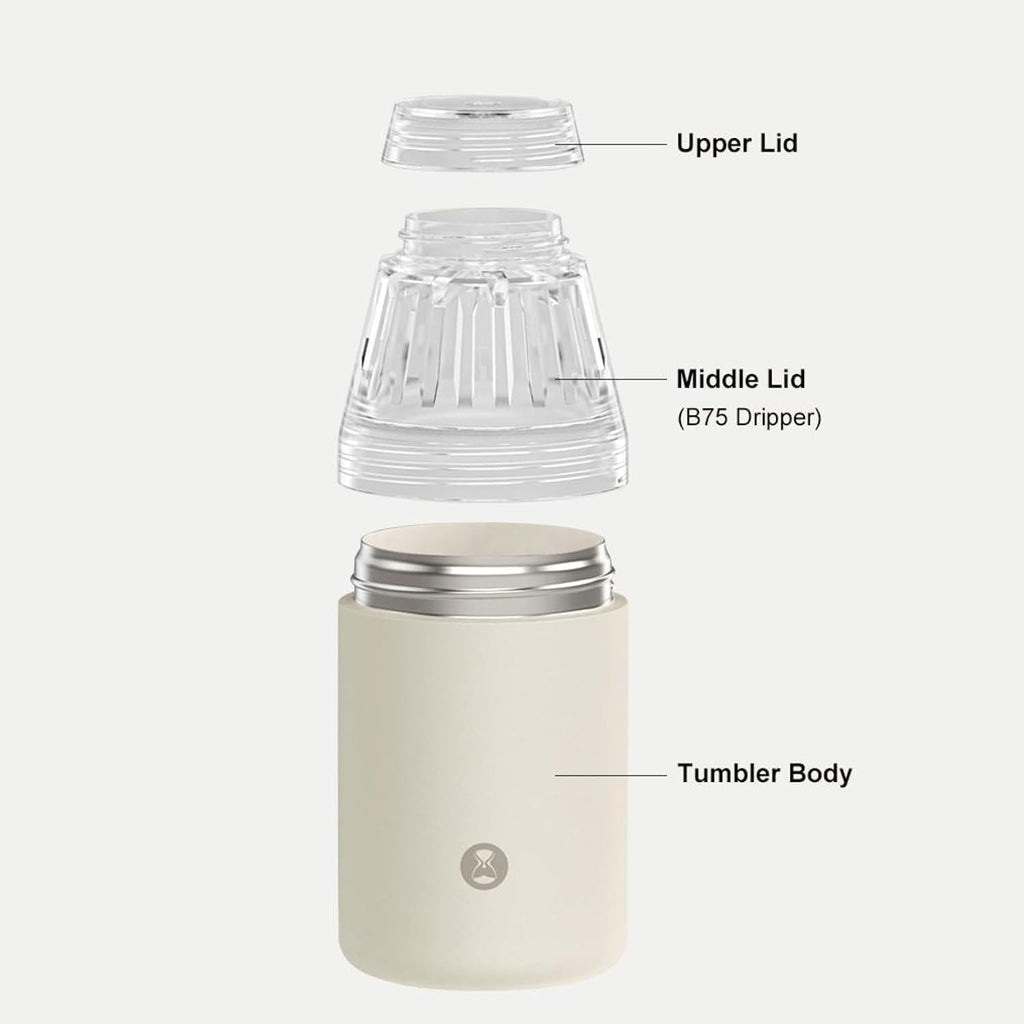 TIMEMORE Portable Coffee Maker Pour-OverCoffee Dripper Travel Coffee Cup | 10 Oz Manual Brewer for Home and Outdoors