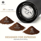 TIMEMORE Chestnut C3 ESP Pro Full Metal Hand Coffee Grinder with Precise Grinding Degree Adjustment  Stainless Steel and Conical Grinder Black