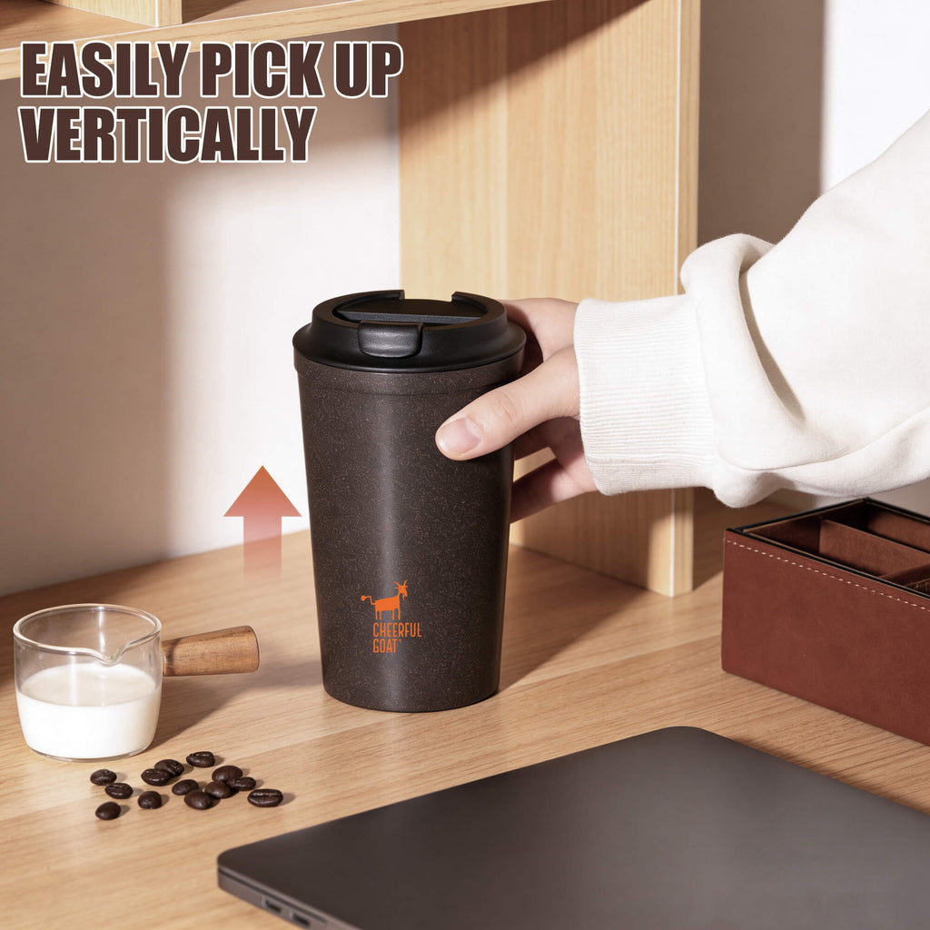 Cheerful Goat Suction Coffee Cup Portable Cup Eco-Friendly Cup Coffee Mug