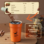 Cheerful Goat Coffee Powder Instant Coffee Freeze Dried Double Mixed Coffee & Mug Combo