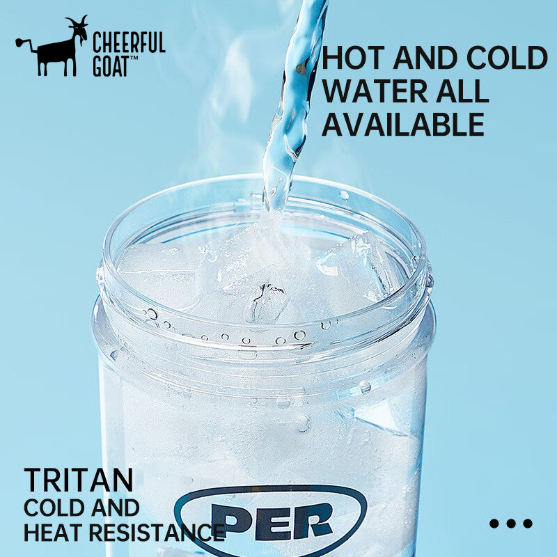 Sports Cup with Lid and Straw 650ml