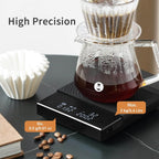Timemore BASIC 2 Coffee Electronic Espresso Scale with Water Flow Timer Function Switchable Between Ounces and Kilograms
