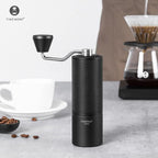 TIMEMORE Aluminum Manual Coffee Grinder C3 ESP Black Stainless Steel Conical Burr Adjustable Grind Setting for Espresso to French Press 25g Capacity