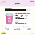 CheerfulGoat Fluffy Coffee Gift Set （9 Cups + Collector's Fridge Magnet) 1 BOX ＋Pocket Coffee Bundle (15 Cups + 300ml Straw Tumbler) 4 BOX