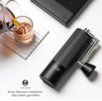 TIMEMORE Chestnut C3s Max Manual Coffee Grinder Upgrade Integrated All Metal Housing Stainless Steel S2C Cone Cut Hand Coffee Grinder with Folding Handle Black