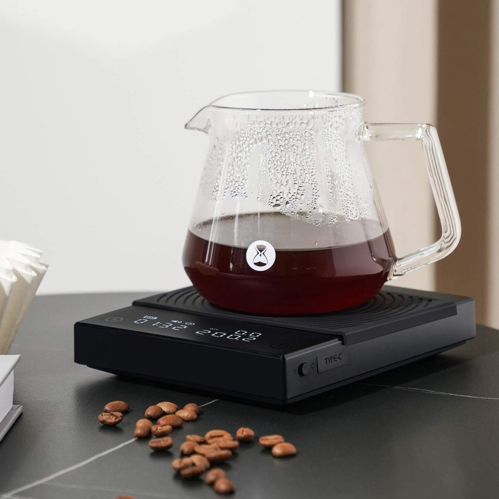 Timemore BASIC 2 Coffee Electronic Espresso Scale with Water Flow Timer Function Switchable Between Ounces and Kilograms
