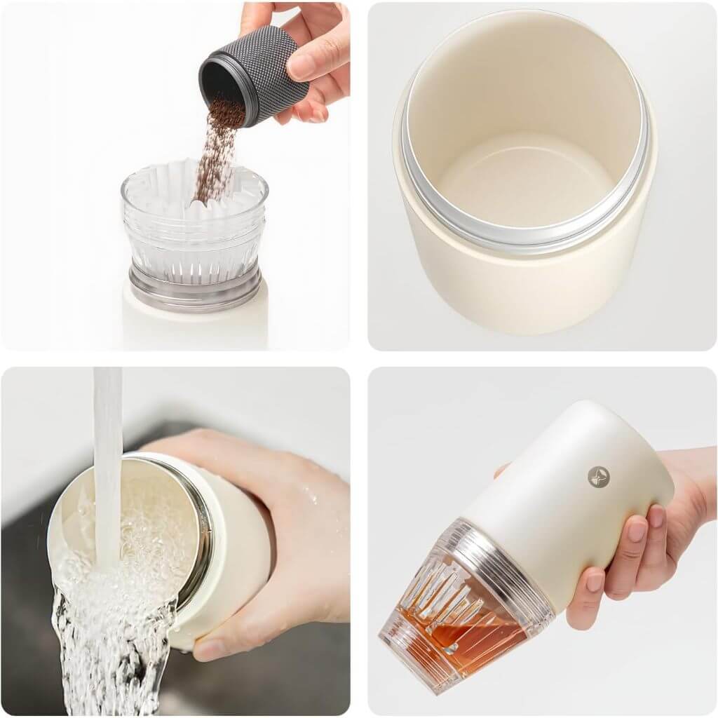 Timemore Outdoor Coffee Filter Mug Travelling Hand Brewed Coffee All-In-One Mug B75 Filter Cup