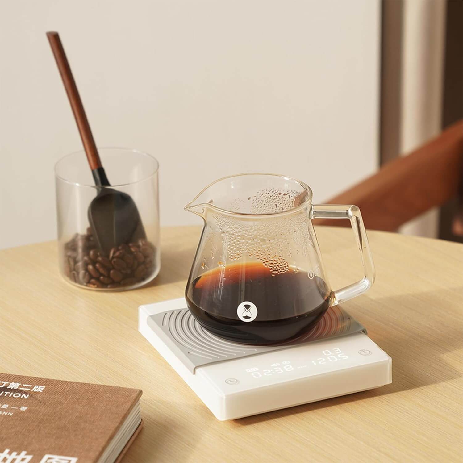 Timemore BASIC 2 Coffee Electronic Espresso Scale with Water Flow Timer Function Switchable Between Ounces and Kilograms