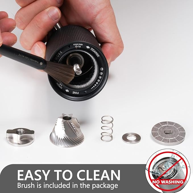 TIMEMORE C3S Pro Manual Coffee Grinder with Stainless Steel Conical Burr All-Metal Body Capacity 25g