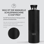 TIMEMORE Chestnut C3 ESP Pro Full Metal Hand Coffee Grinder with Precise Grinding Degree Adjustment  Stainless Steel and Conical Grinder Black