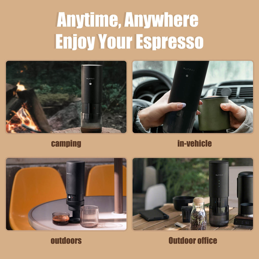 Timemore×Nuttii E-Coffee Portable Espresso Machine Capsule Coffee Machine Coffee Maker For Ground & Capsule Coffee