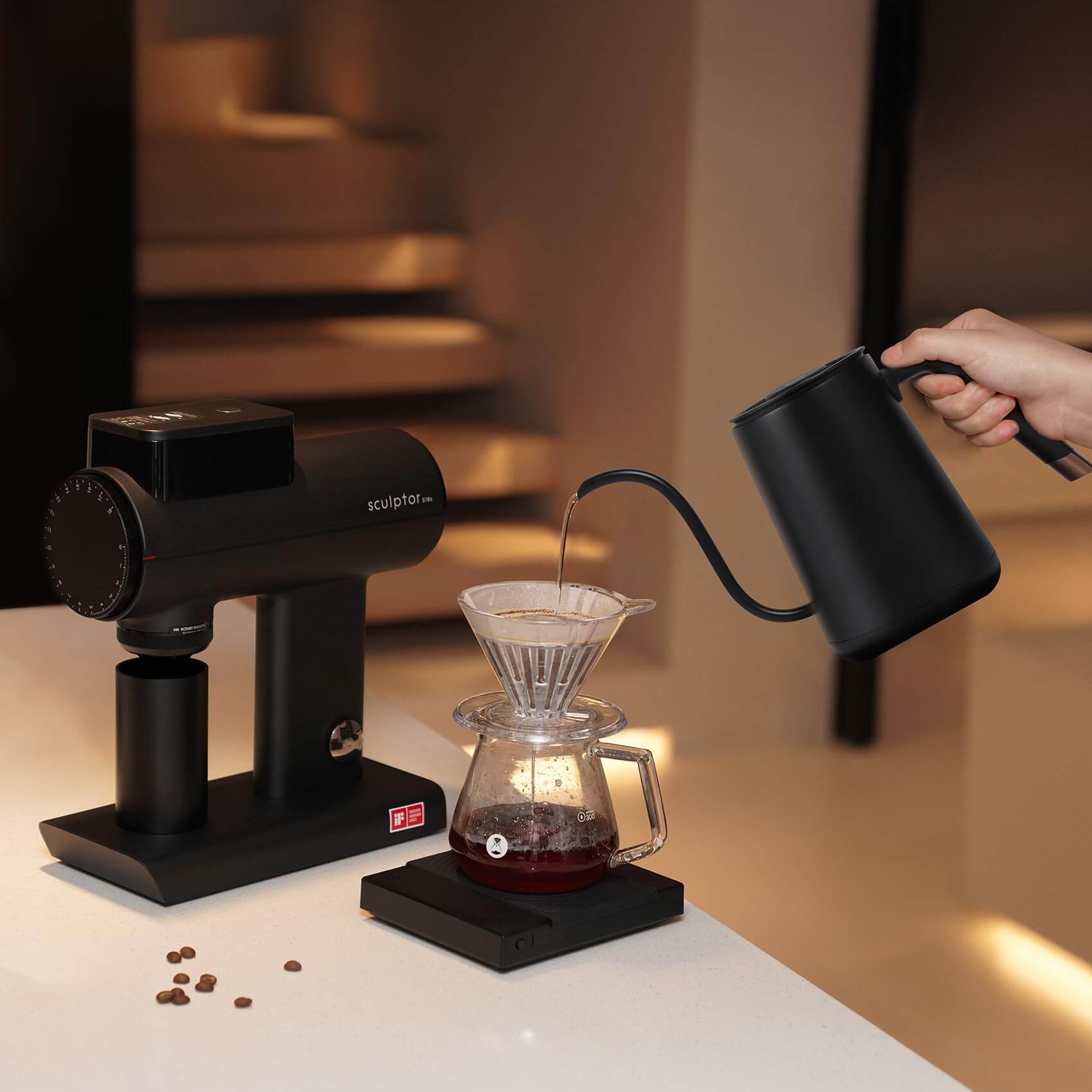 Timemore Smart Electric Coffee Pot 600ml Gooseneck Variable Temperature Control  Pour Over Kettle