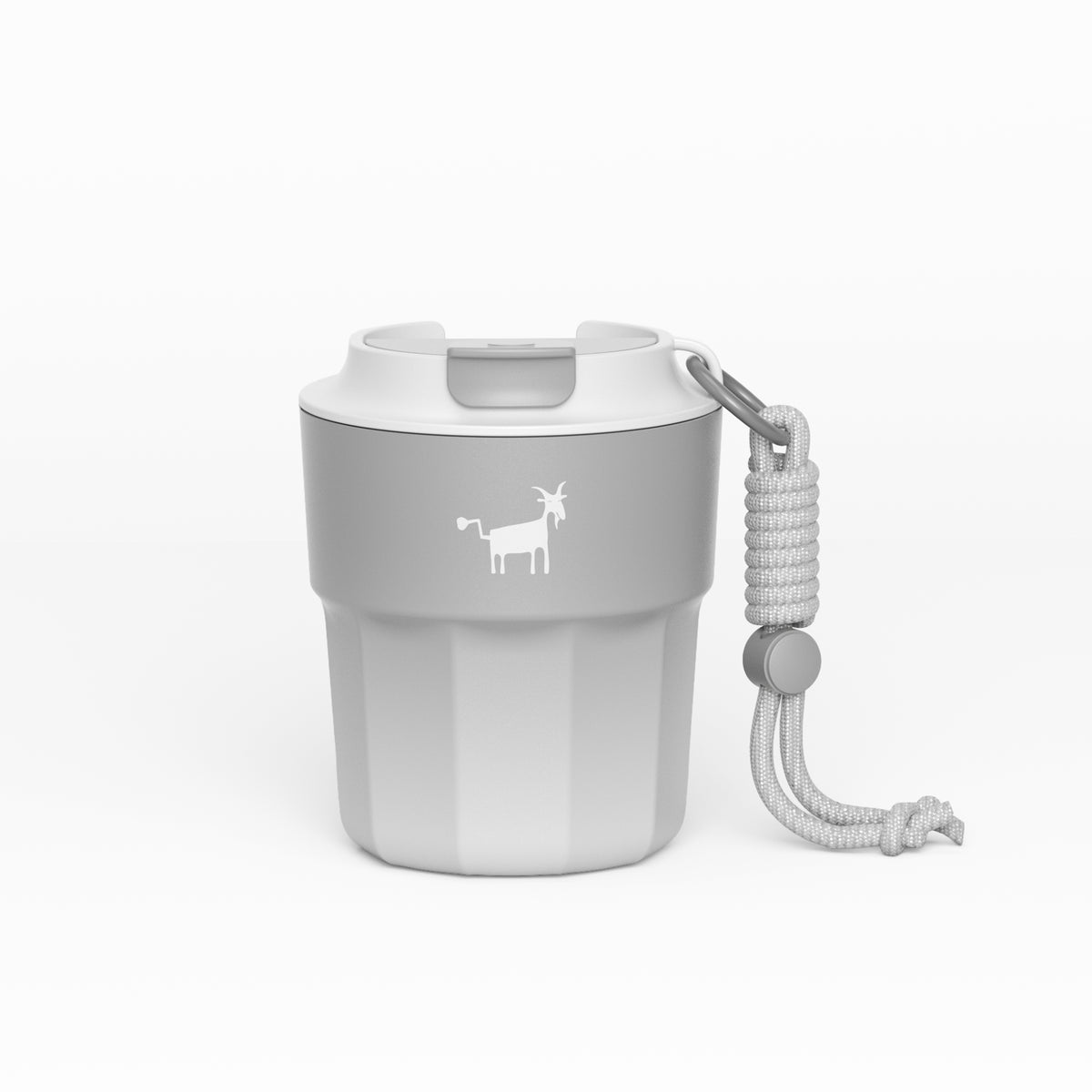 CHEERFUL GOAT Ceramic Lined Coffee Mug – Stainless Steel Travel insulated Tumbler with Ceramic Liner, with lid, 10oz Cup