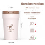 Cheerful Goat Ceramic Insulated Coffee Mug plus coffee powder 2 Box Bundle