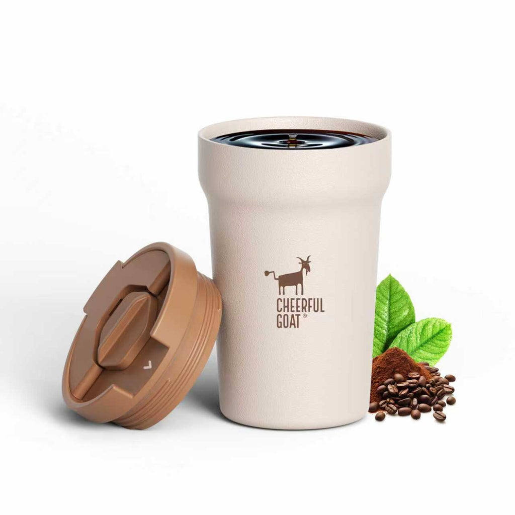Cheerful Goat  handcrafted borosilicate glass Shareing Pot plus coffee powder 3 Box Bundle